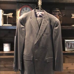 Hart Schaffner Marx Classic Fit Striped Suit 44R